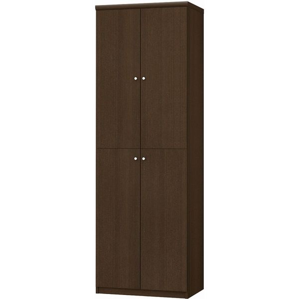 カラーラックM 扉付き 幅500×奥行400×高さ1780mm ダークブラウン