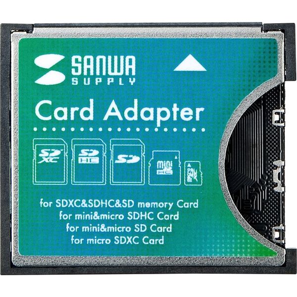 サンワサプライ SDXC用CF変換アダプタ ADR-SDCF1N 1個