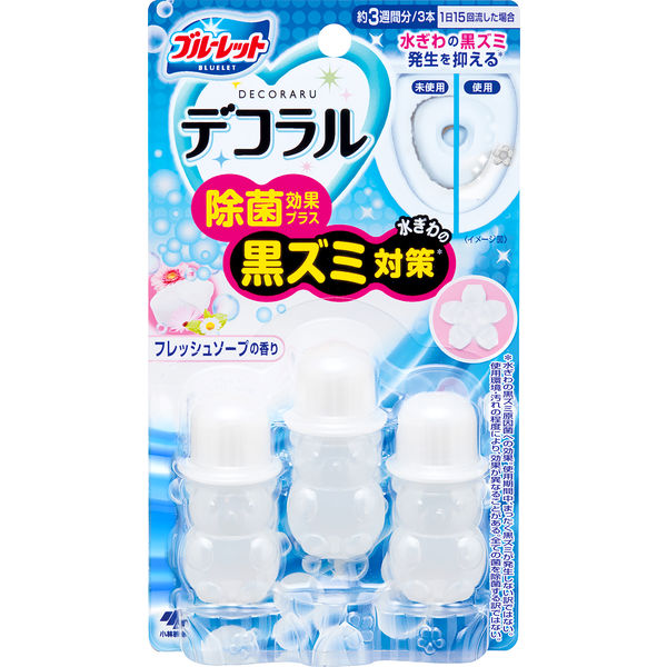 ブルーレットデコラル除菌効果プラス トイレ便器の内側 香りと汚れ着付防止の花びらジェル フレッシュソープ 約21日分 小林製薬