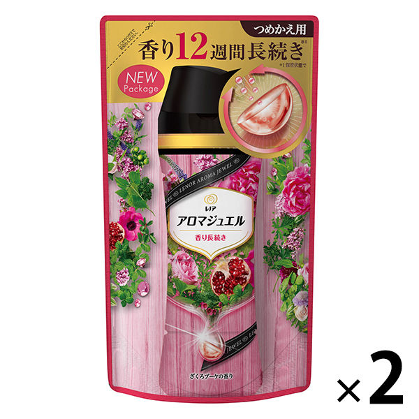 12個】レノア ハピネス アロマジュエル ざくろブーケの香り 詰替 455ml 