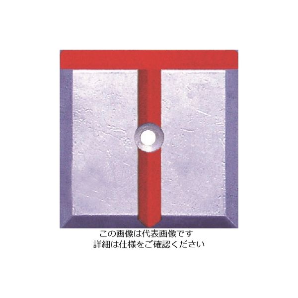 エス・ティ・エス STS 境界用標示板(1穴・貼付用)SHー3 (10枚入) SH-3-1 1袋(10枚) 807-2614（直送品）