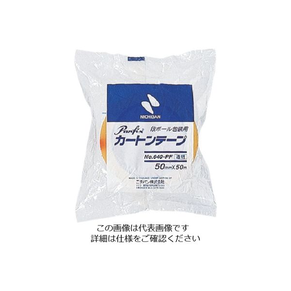 ニチバン カートンテープ640PF透明ー60mmX100m 640PF-60X100 1巻 124-5095（直送品）