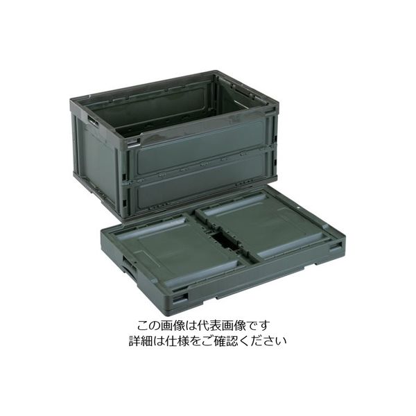 岐阜プラスチック工業 RISU 折りたたみコンテナー 604138 CBーS76NROD色 CB-S76NR-OD 1個 821-9152（直送品）