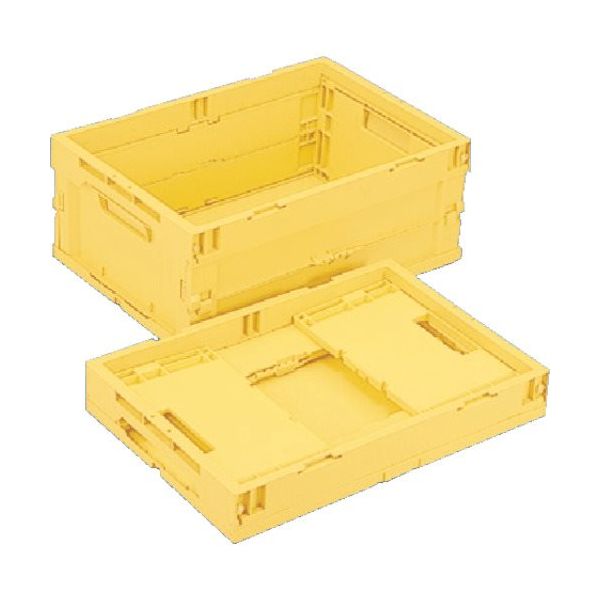 岐阜プラスチック工業 リス CB型折りたたみコンテナー 109251 CBーS41A 黄 CB-S41A Y 1個 868-6868（直送品）