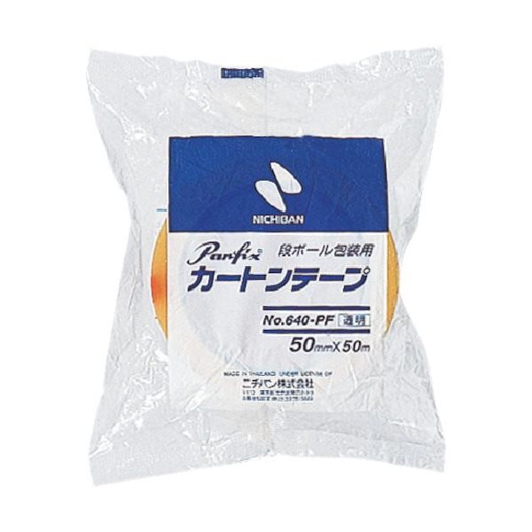 ニチバン カートンテープ640PF黄土ー38mmX100m 640PF7-38X100 1巻 124-5097（直送品）