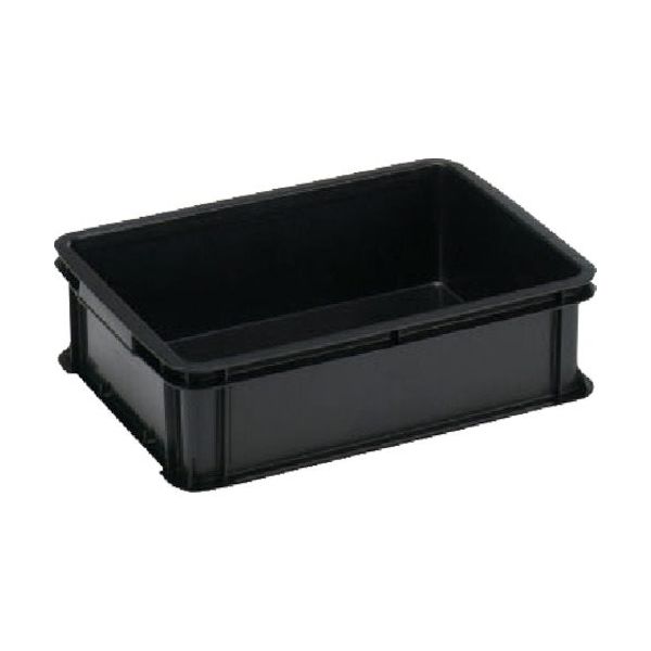岐阜プラスチック工業 RISU RBE型導電性コンテナ 134031 コンテナーRBー28導電ブラック RBE-28 1個 868-7110（直送品）