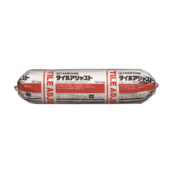 セメダイン 外装タイル張り用有機系下地調整塗材 タイルアジャスト グレー MP2kg RE-532 9本（直送品）