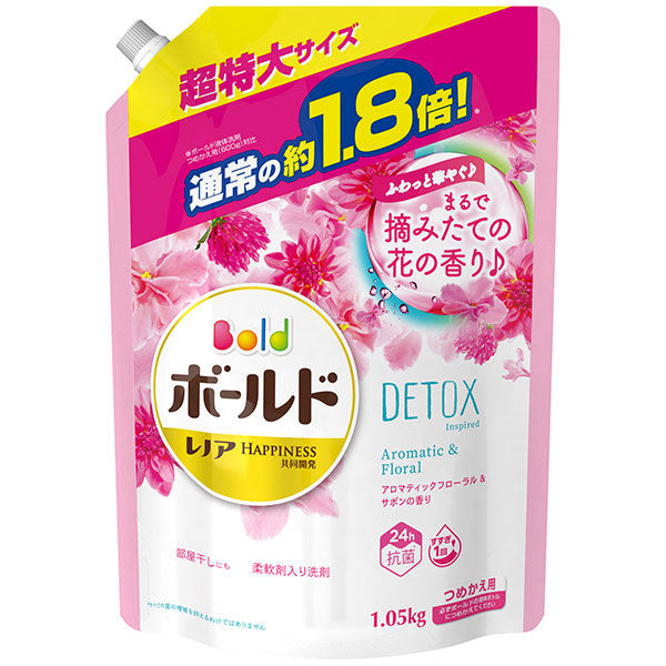 ボールド アロマティックフローラル&サボンの香り 詰め替え 超特大 1050g 1個 洗濯洗剤 P&G