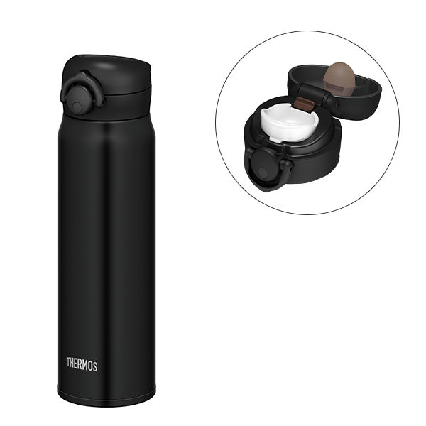 【アウトレット】サーモス（THERMOS） 水筒 真空断熱ケータイマグ 600ml マットブラック JNR-601 ワンタッチボトル