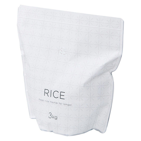 極 お米 保存袋 ホワイト 3kg袋×2枚入 MARNA マーナ