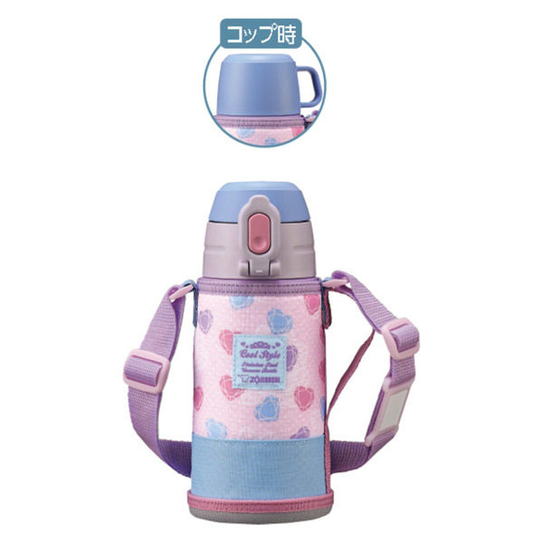 ZOJIRUSHI（象印） ステンレスボトル 620ml ハートブルー SP-JB06-AK 水筒 コップ付き