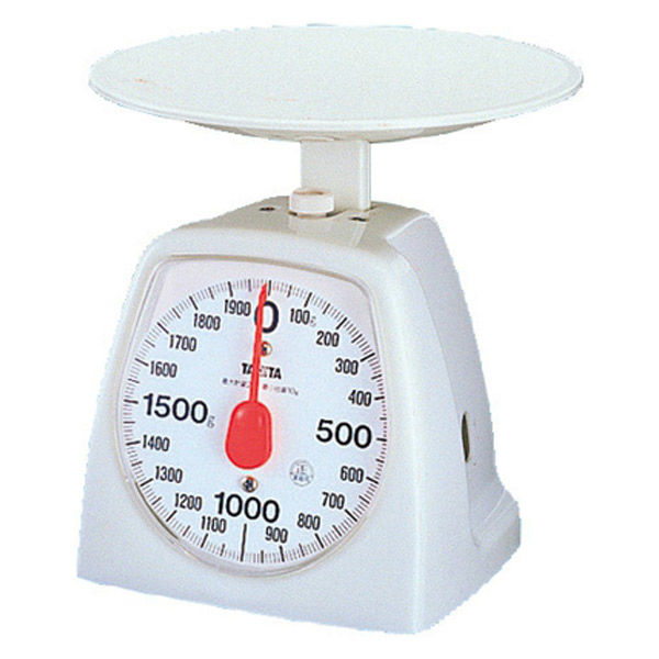 タニタ（TANITA） キッチンスケール アナログ 2kg ホワイト 1439 1台 計量器 クッキングスケール