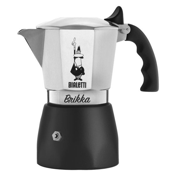 ビアレッティ（BIALETTI） ニューブリッカ 直火式エスプレッソメーカー 4カップ ガス火 7314 ストリックスデザイン