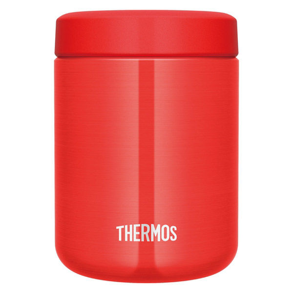 サーモス（THERMOS） 真空断熱 スープジャー 500ml レッド JBR-500 R 1個 - アスクル