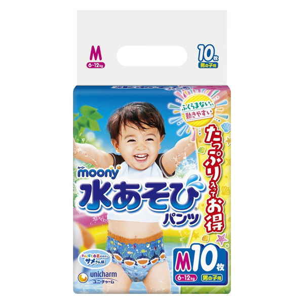 1枚 水遊びパンツ ムーニー ユニチャーム Mサイズ - おむつ用品