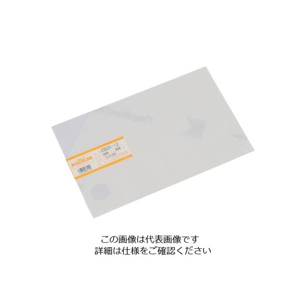 光 エンビ板 乳白半透明 1×200×300mm EB231-12 1枚 820-0782（直送品）