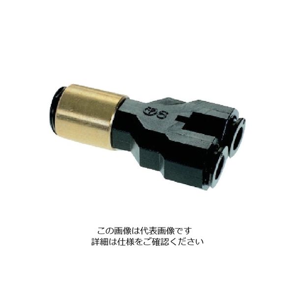 千代田通商 チヨダ フジ異径ユニオンワイ(樹脂)6mm(2ヶ所)×8mm 6R-8UY 1個 808-3804（直送品）