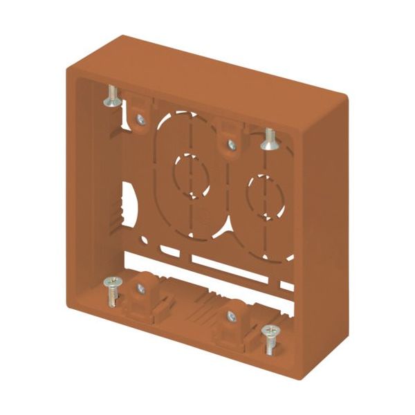 マサル工業 マサル ニュー・エフモール付属品 露出ボックス 2個用 深型 ブラウン SFBF26 1個 122-0903（直送品）