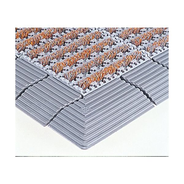 テラモト ナイロンブラッシュHー30灰 MR-097-072-4 1枚 855-1113（直送品）