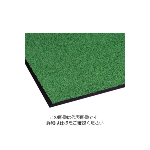 テラモト 屋内マット ニュートレビアン 緑 750×900mm MR-034-242-1 1枚 817-3372（直送品）