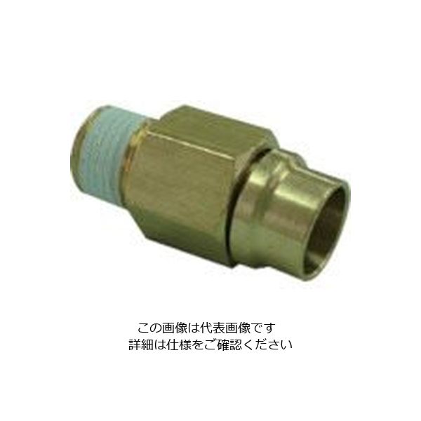 千代田通商 チヨダ フジHタイプメイルコネクター 8mm・R1/8 8-01M-H 1個 808-4642（直送品）