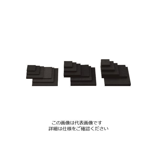 光 スポンジ300×300×10黒 テープ付 SR10-31T 1セット(5個) 224-7742（直送品）
