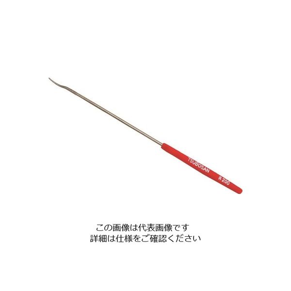 ツボサン ダイヤモンドヤスリ 片コテ カギ丸 #200 TDKM20J 1本 852-9117（直送品）