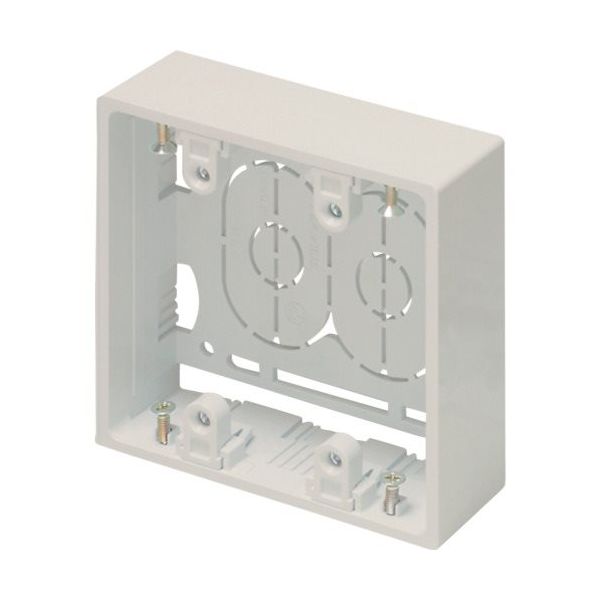 マサル工業 マサル ニュー・エフモール付属品 露出ボックス 2個用 深型 ミルキーホワイト SFBF23 1個 121-9339（直送品）