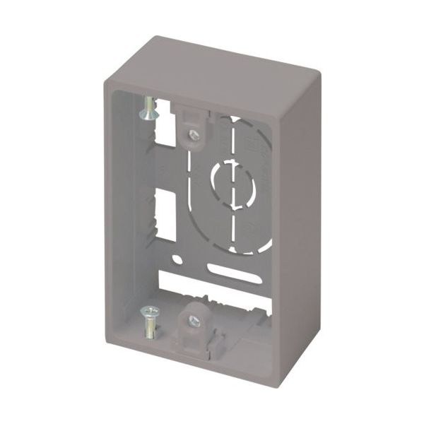 マサル工業 マサル ニュー・エフモール付属品 露出ボックス 1個用 深型 グレー SFBF11 1個 121-6133（直送品）