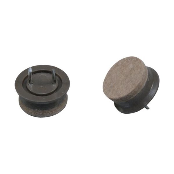 光 打ち込みフェルト ブラウン 25mm丸4P CQ2550 1セット(20個:4個×5パック) 113-1139（直送品）