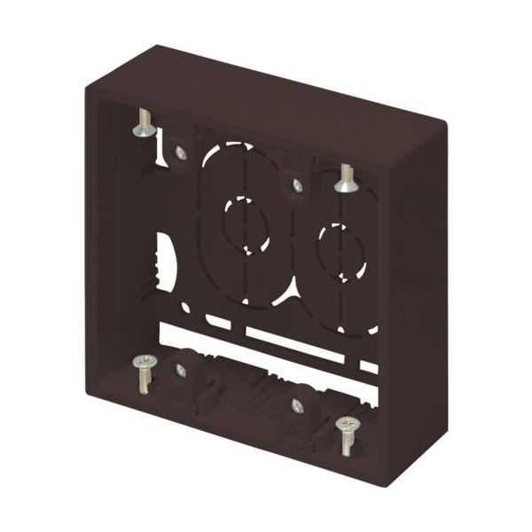 マサル工業 マサル ニュー・エフモール付属品 露出ボックス 2個用 深型 チョコ SFBF29 1個 121-4633（直送品）