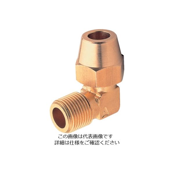 アソー ASOH フレアーエルボ PT1/2×Φ15.88 FL-1405 1個 515-5291（直送品）