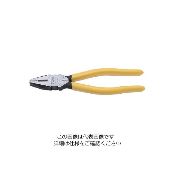 トップ工業 TOP ペンチ(プラスチックグリップ) 200mm CP-200PG 1丁 722-5580（直送品）