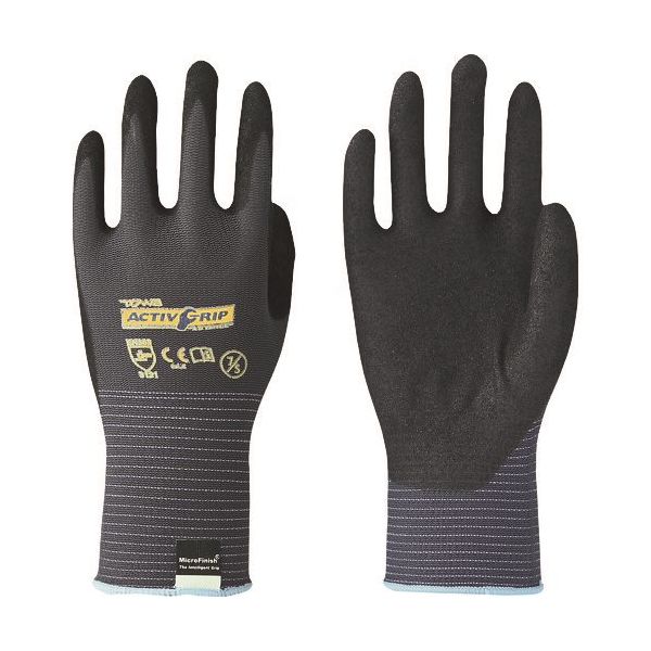 東和コーポレーション トワロン ニトリル背抜き手袋 アクティブグリップアドバンス 7/S 532-7S 1セット(10双) 102-4602（直送品）