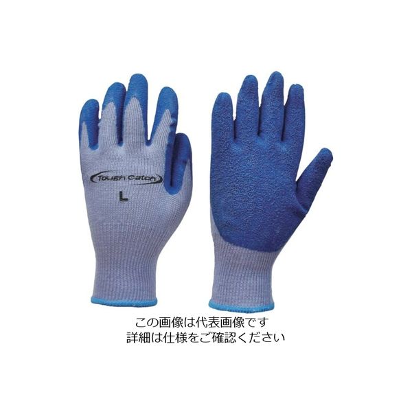 ダンロップホームプロダクツ ダンロップ 天然ゴム作業用背抜き手袋 タフキャッチ LL ブルー 7755 1双 854-8546（直送品）