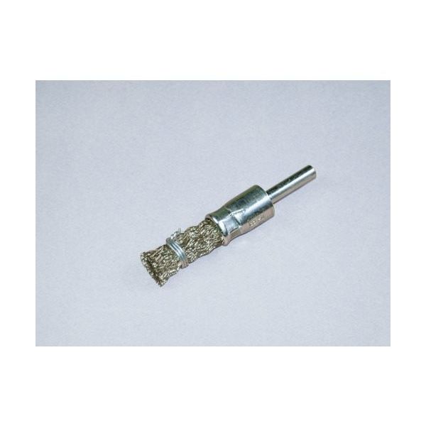 柳瀬 ヤナセ 軸付エンドブラシ 鋼線メッキ 15x30x6x25 BKME-15 1セット(10個) 812-3901（直送品）
