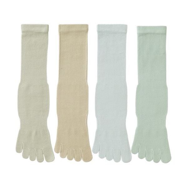 アトム 5本指靴下サポーター付 カラー 4足組 BP2211-4P 1セット(20双:4双×5組) 857-2571（直送品）