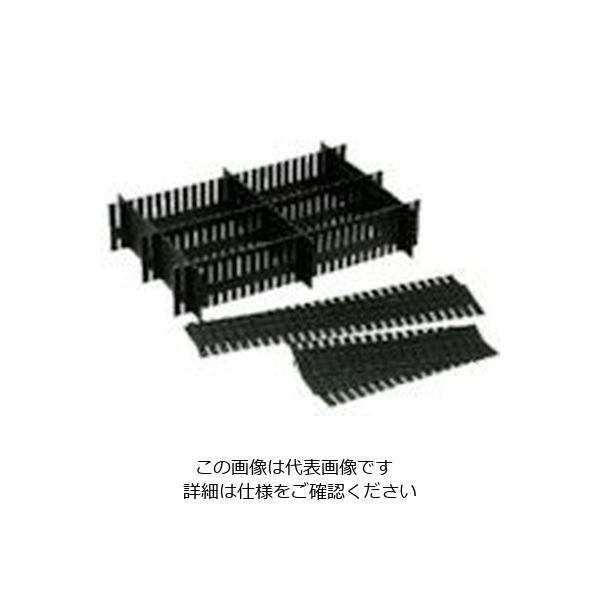 岐阜プラスチック工業 リス 導電性コンテナ 130583 コンテナーECー22用仕切り(小)3611導電ブラック E-3611 1個（直送品）