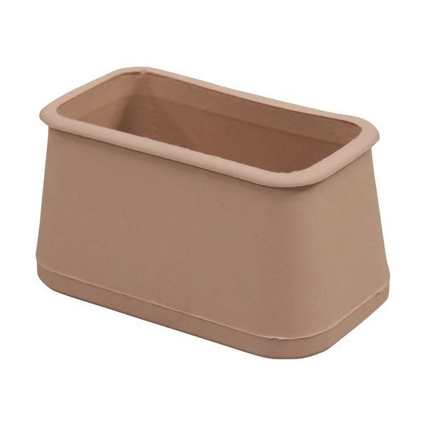 光 フェルト付フリーサイズ脚キャップバラ ベージュ 長角28×56~35×63mm B-FF-3563J 1セット(100個)（直送品）
