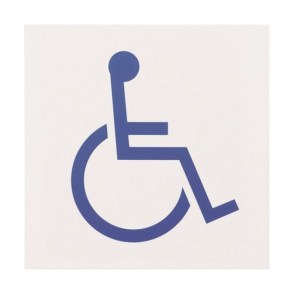 光 アクリルマットサイン 身障者マーク 160mmX160mm KMP1661-3 1セット(5枚) 112-1725（直送品）