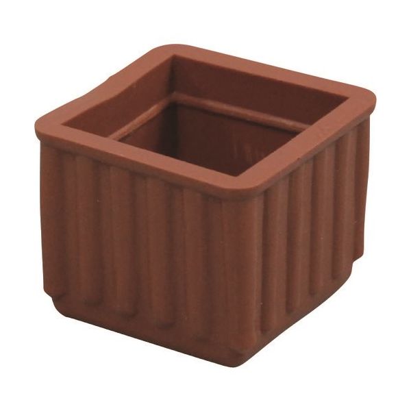 光 イス脚キャップバラ 茶角 24mm B-BE-4-243 1セット(200個) 216-0670（直送品）