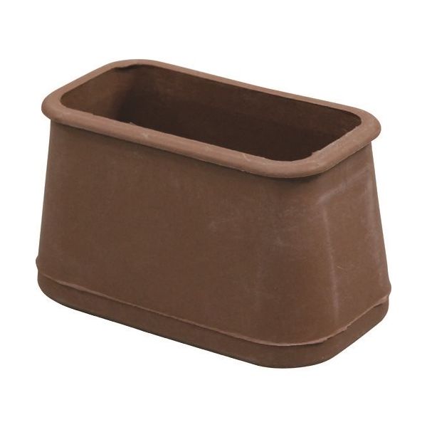 光 フェルト付フリーサイズ脚キャップバラ 茶 長角24×50~31×57mm B-FF-3157C 1セット(100個) 216-0618（直送品）