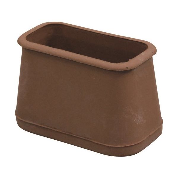 光 フェルト付フリーサイズ脚キャップバラ 茶 長角22×45~29×52mm B-FF-2952C 1セット(100個) 215-5883（直送品）