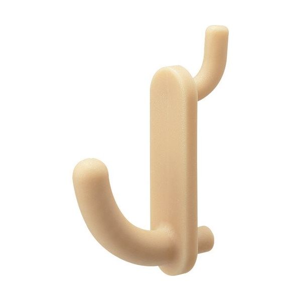 光 パンチングボード用樹脂フック薄茶バラ1P10入 BPF-116 1セット(50個:10個×5パック) 215-5882（直送品）