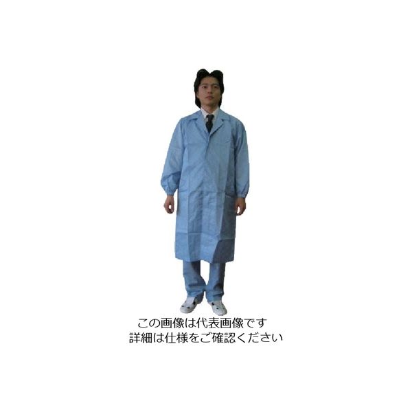 ブラストン コート(テーラーカラー・ボタン)ー青ー5L BSC-61001-B-5L 1着 810-6176（直送品）