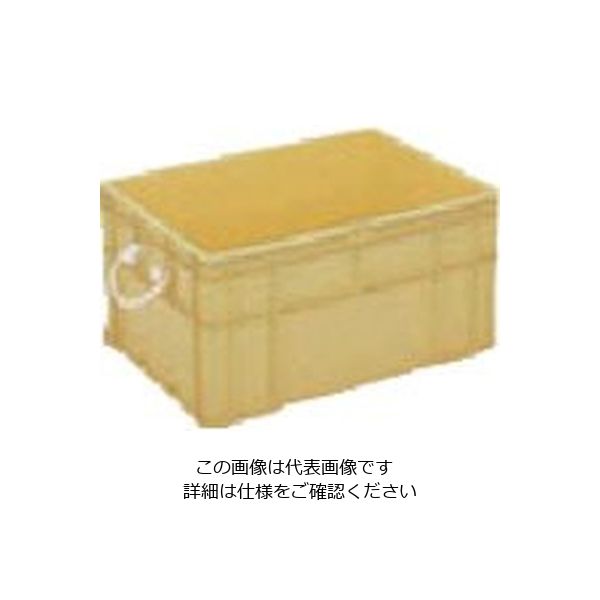 岐阜プラスチック工業 RISU ボックス型コンテナ 132884 B型プラテナーBー75 アイボリー B-75 I 1個 868-6831（直送品）