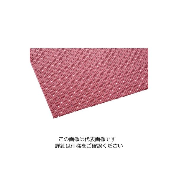 テラモト ダイヤマットAL 赤 92cm×10m MR-143-301-2 1本 121-1619（直送品）