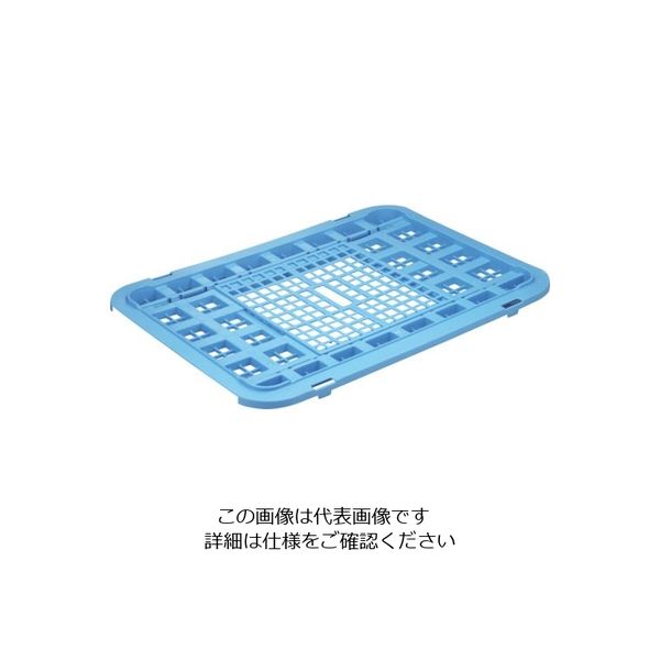 岐阜プラスチック工業 リス メッシュコンテナ 130194 プラスケットNo.1000蓋 青 NO.1000F B 1個 868-7051（直送品）