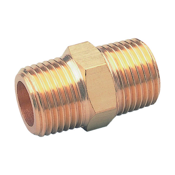 アソー ASOH 六角ニップル PT1/8(RoHS) NT-1011R 1個 195-3894（直送品）