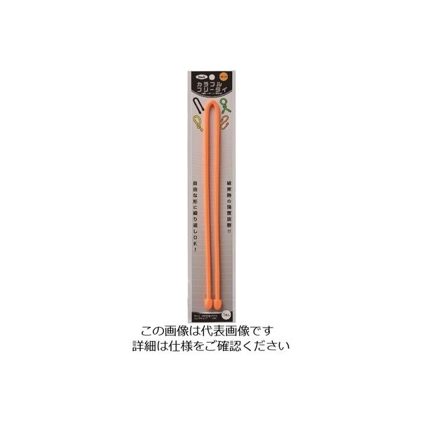 アイテック（AiTec） 光 カラフルフリータイ600×6mmオレンジ KFRT606-3 1セット（5個） 215-5853（直送品）